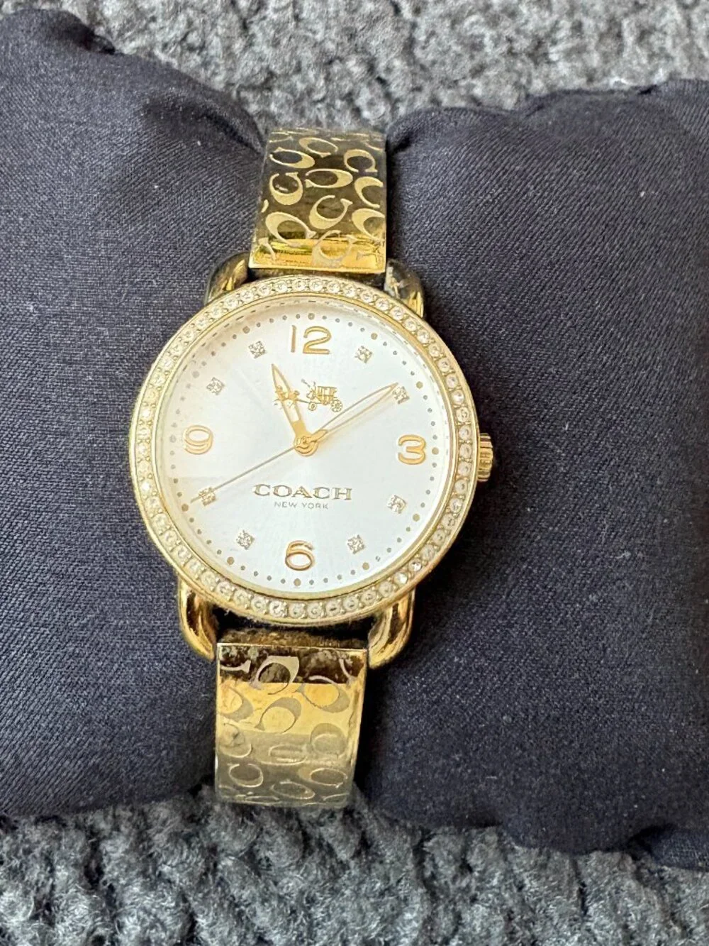 Classic with some Bling: Gold Bangle Watch from Coach
